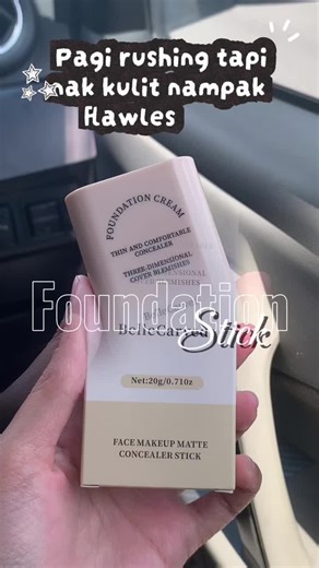 function yer foundation stick ni , jimat ruang & easy to use sbb sekali dgn brush #fyp #foundationstick #foundation #makeup #makeuptips