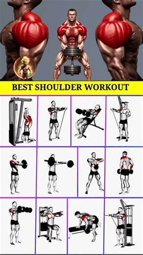 kkfitnessgym76 best exercises muscular bodybuilder shoulder workout at home #motivation #viral