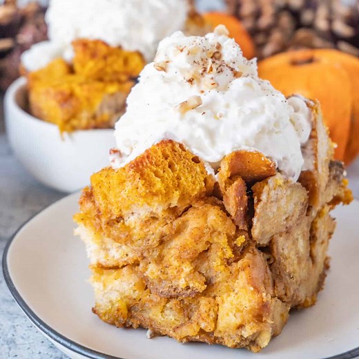 Pumpkin Bread Pudding Recipe
