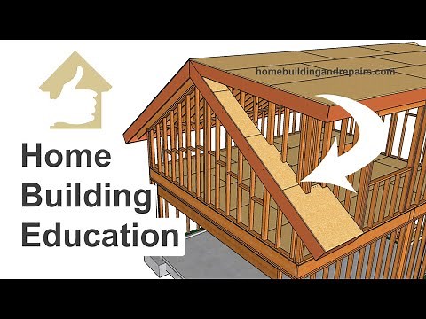 How To Connect Small Roof Overhang To Side Of Wall Framing - Gable And Shed Roof Design