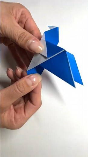 How to Make a Cute, 3D Origami Dove #shorts
