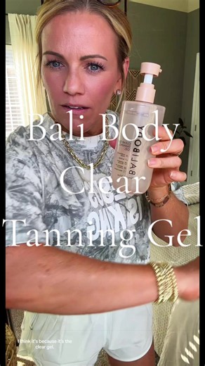 Bali Body Clear Self Tanning Gel before & after 🤎 I honestly wasn’t expecting to love this one THIS much! It goes on completely clear, no rinsing, and gave me the prettiest golden glow after about 4–5 hours. So easy! #balibody #selftanner #selftanning #faketan #sunlesstanning