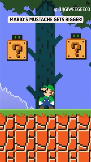 When Mario's MUSTACHE gets Bigger! #supermario #mario #supermariobros #mariobros #shorts