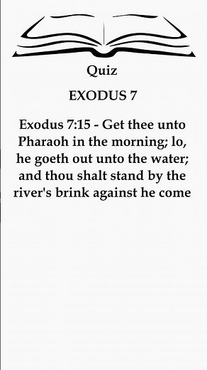 🌊 Pharaoh's Stubborn Heart!💔 | Exodus 7:15 Explained