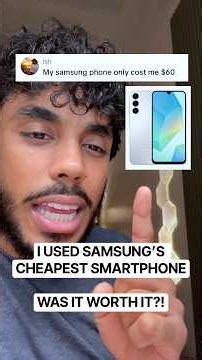 I USED Samsung’s CHEAPEST smartphone #samsung #samsunga16 #tech
