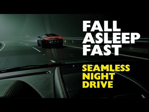 Fall Asleep to Steady Engine Sounds | Night Drive in 4K