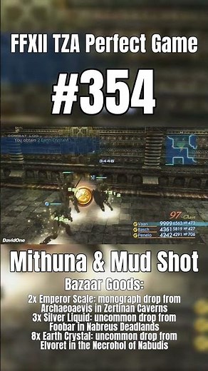 FFXII TZA Perfect Game #354 | Mithuna & Mud Shot #ffxii #zodiacage #finalfantasy