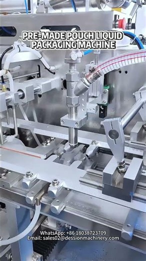 Pre-made pouch liquid packaging machine