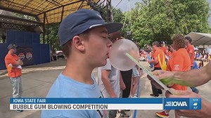 Who can blow the biggest bubble? Behind the bubbly Iowa State Fair contest