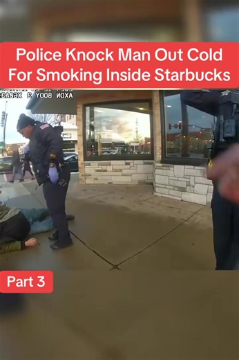 Police Knock Man Out Cold For Smoking Inside Starbucks #cops #police #copsusa🚔🇺🇸 #policeofficer #foryou | Cops & Criminals TV