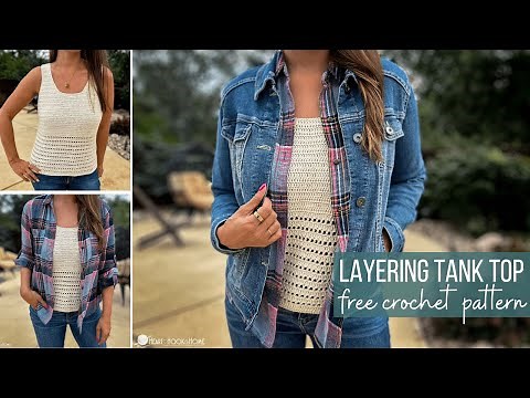 Cozy Layering Crochet Tank Top | Easy Beginner Friendly | Step-by-Step Tutorial!