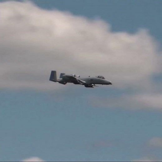 A-10 Thunderbolt II Firing Its Legendary Gun #Warthog #Combat