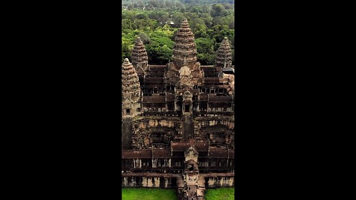 Angkor Wat from Above: A Captivating Drone Journey.