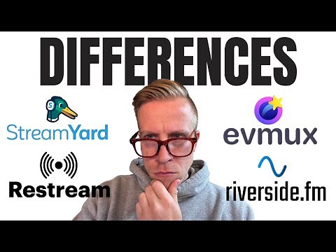 StreamYard vs Restream vs Evmux vs Riverside.FM - Which is Best?