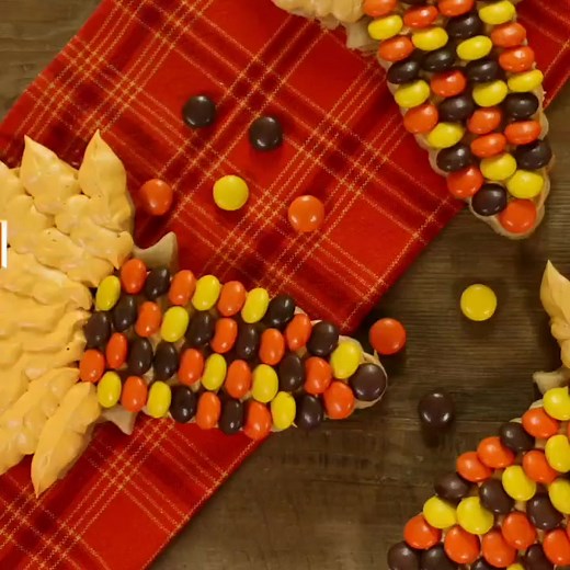 Learn how to make these Harvest Corn Cookies! 🌽🍁🍂🍁🍂 | Rosanna Pansino