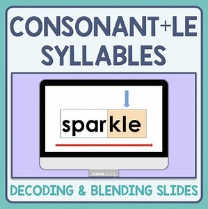 Decoding and Blending Board Slides - Consonant   le  (Cle Syllables) - 2nd Grade