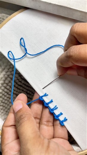 Unique needle work /hand embroidery #youtubeshorts #shorts #handmade #tutorial #diy