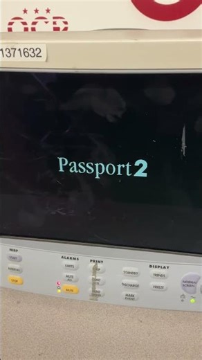 Lot of 2 Datascope Passport2 Monitors