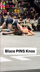 Not even a singlet pull could stop Marcus Blaze from getting the pin over All-American Tyler Knox 😬