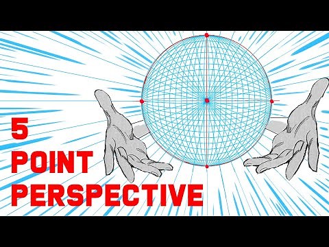 How to Draw Fisheye Perspective Backgrounds for Manga & Comics (5 Point Perspective)