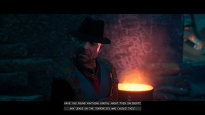 In this game demo, crime suspects' answers are generated on the fly by AI
