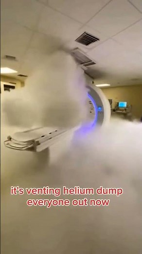 MRI EMERGENCY: Massive Helium Quench in Progress! 💨🛑#MRI #Radiology #MedicalEmergency #MRIQuench #