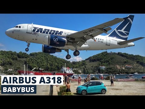 TAROM Airbus A318 | Low Landings & Takeoffs at Skiathos Airport | 4K Spotting Compilation [& ATC]