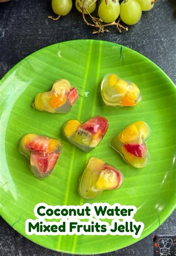 Easy Coconut Water Fruit Jelly Recipe