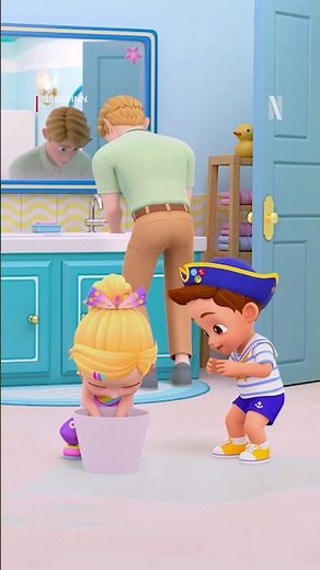 Slippery Floor Alert! 🚨 Bebefinn is now playing on Netflix!