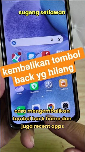 Cara memunculkan tombol kembali di HP Xiaomi yang hilang #ramadanwithyoutube