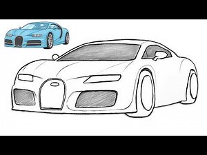 How to Draw a Bugatti Chiron Like a Pro 🚗 Easy Hypercar Drawing