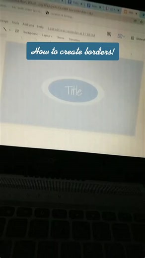 Aesthetic Borders Creation for Google Slides