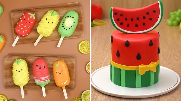 Refreshing Ice Cream & Watermelon Cake Design | Creative Cake Decorating Ideas | Spirit of Cake