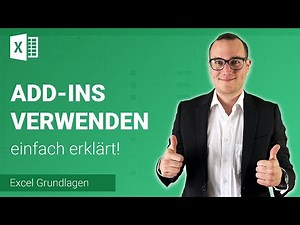 Inserting ADD-INS simply explained | Learn Microsoft Excel ✅