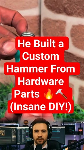 He Built a Custom Hammer From Hardware Parts 🔥🔨 (Insane DIY!)