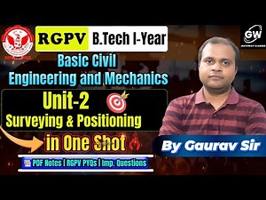 RGPV BCE&M Unit-2 One Shot I By Gaurav Sir I Gateway Classes