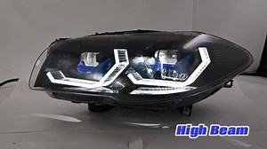 Headlights for 2011-2017 BMW 5 Series F10 F18 528i 535i 535d 550i M5 Frontlight with Dynamic Animation Amber Sequential Turn Signal Front Head Lamp(Not Fit Led &14-17 HID W/AFS Models)