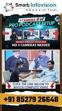 PTZ Camera Podcast Setup | Best Budget Podcast Camera 2025 | Best Camera for YouTube podcast
