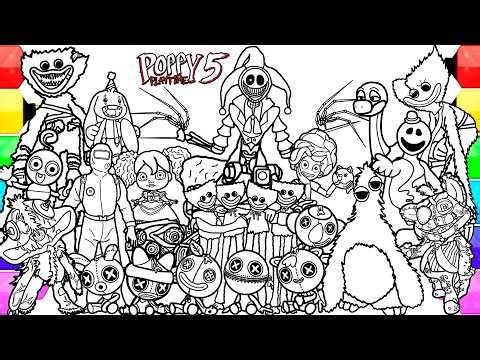 Poppy Playtime New Coloring Pages / How to Color All New Characters from Poppy Playtime 5