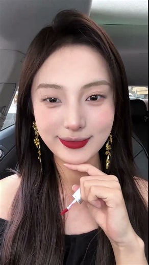 黑发红唇 还得看中国女人#口红试色