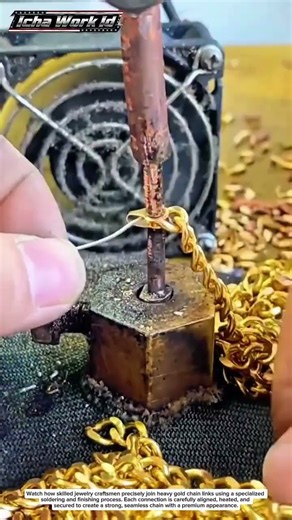 How Heavy Gold Chains Are Joined by Hand | Precision Jewelry Manufacturing Process