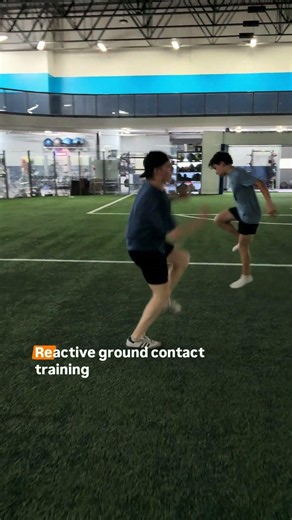 Reactive Ground Contact Training for Faster Skating