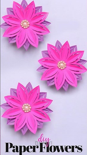 Make Beautiful DIY Paper Flowers Like a Pro 🌸 #papercrafts #paperflower #craftideas