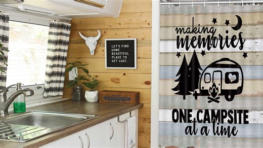 Watch Camper RV Shower Curtains for Bathroom on Amazon Live