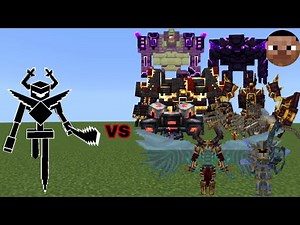 Roaring Knight vs L Ender Cataclysm Bosses | Minecraft Java | MobBattle