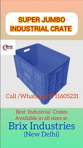 Super Jumbo Industrial Crate #plasticcrates
