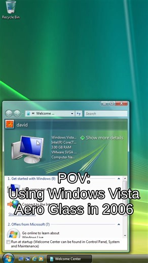 TechOpt.io on Instagram: "POV - using Windows Vista aero glass theme in 2006. Microsoft embraces the frutiger aero and glass aesthetic for the first time, but nobody's computers can handle it! #frutigeraero #liquidglass #windowsvista #windows7 #techretro #microsoft #operatingsystem #techhumor"