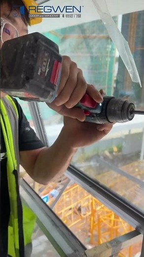 On-site installation of an outward top-hung casement window