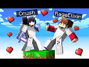 Minecraft But I'm STUCK on ONE BLOCK with My CRUSH!