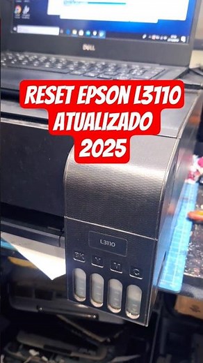 Epson L3110 ink and paper lights flashing, won't print. Updated reset. #epson #printer